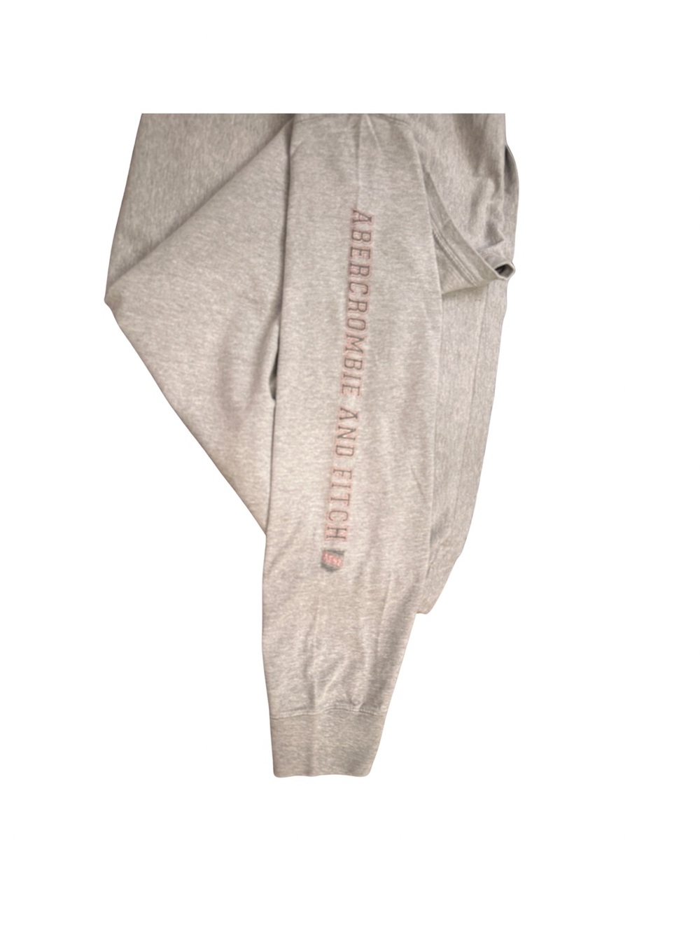 Abercrombie & Fitch Vintage 90s Heather Gray Long-Sleeve Logo Tee - Picture 4 of 4